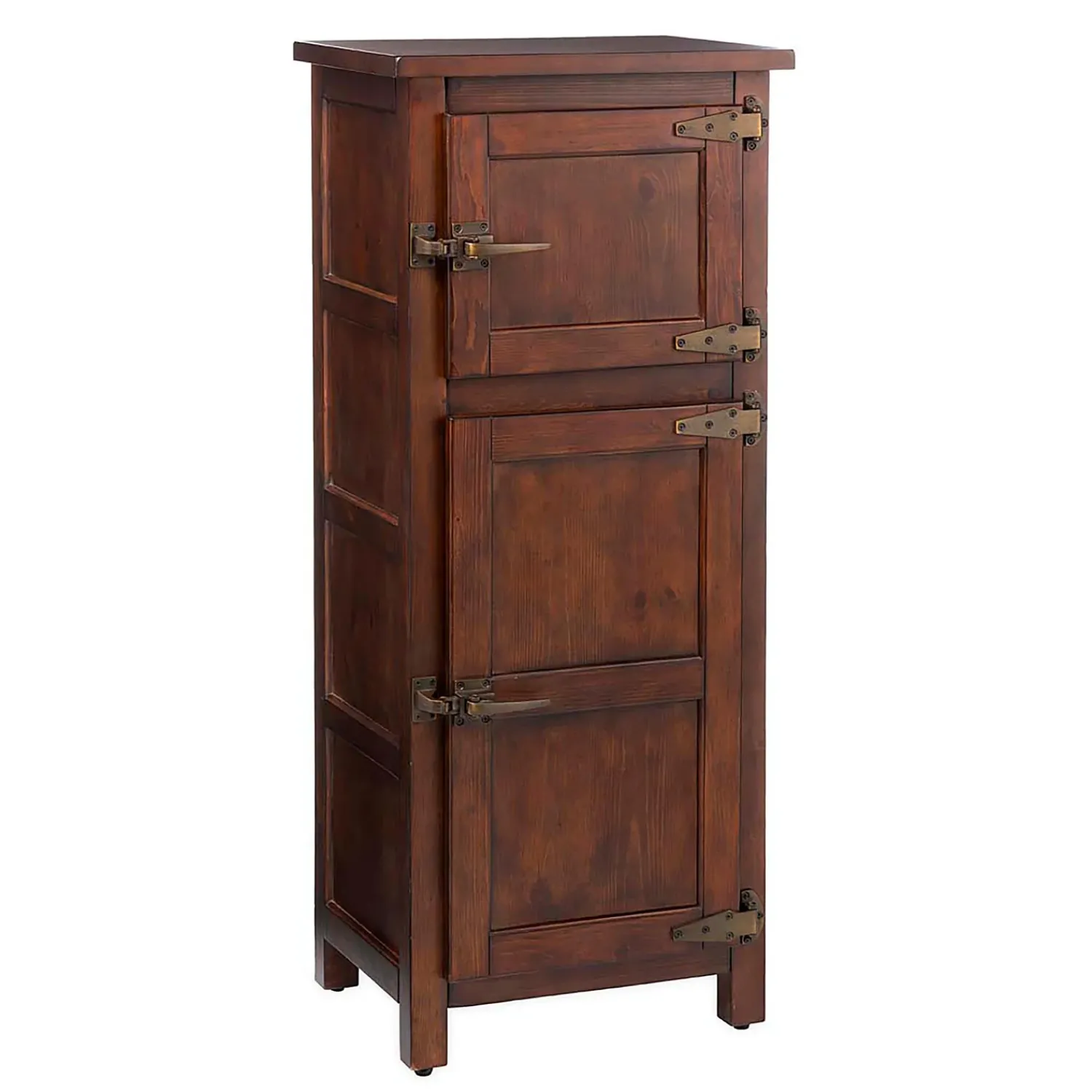 Plow & Hearth Chests & Storage Cabinets>Portland Ice Box Wood Jelly Cabinet with Replica Hardware
