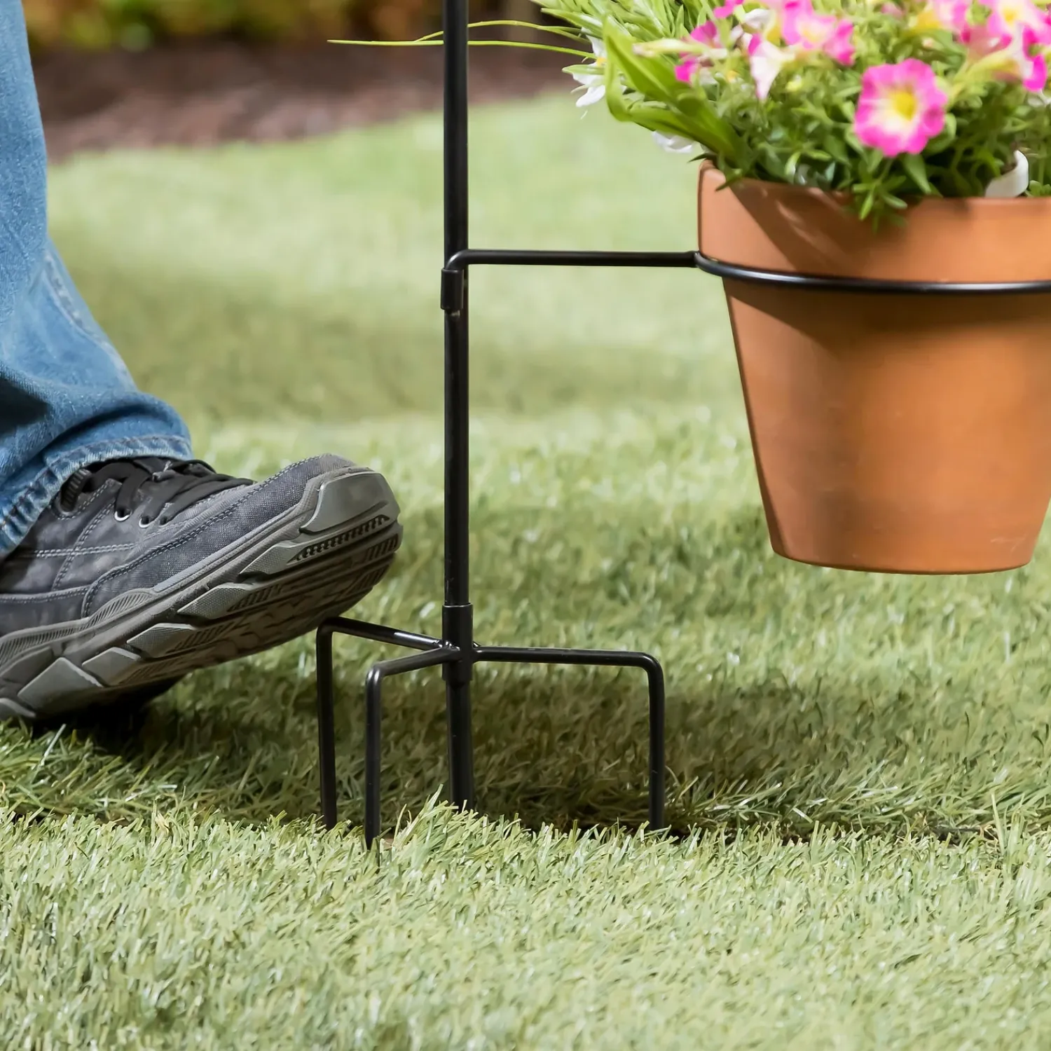 Plow & Hearth Flag Accessories>Potted Plant Garden Flag Stand