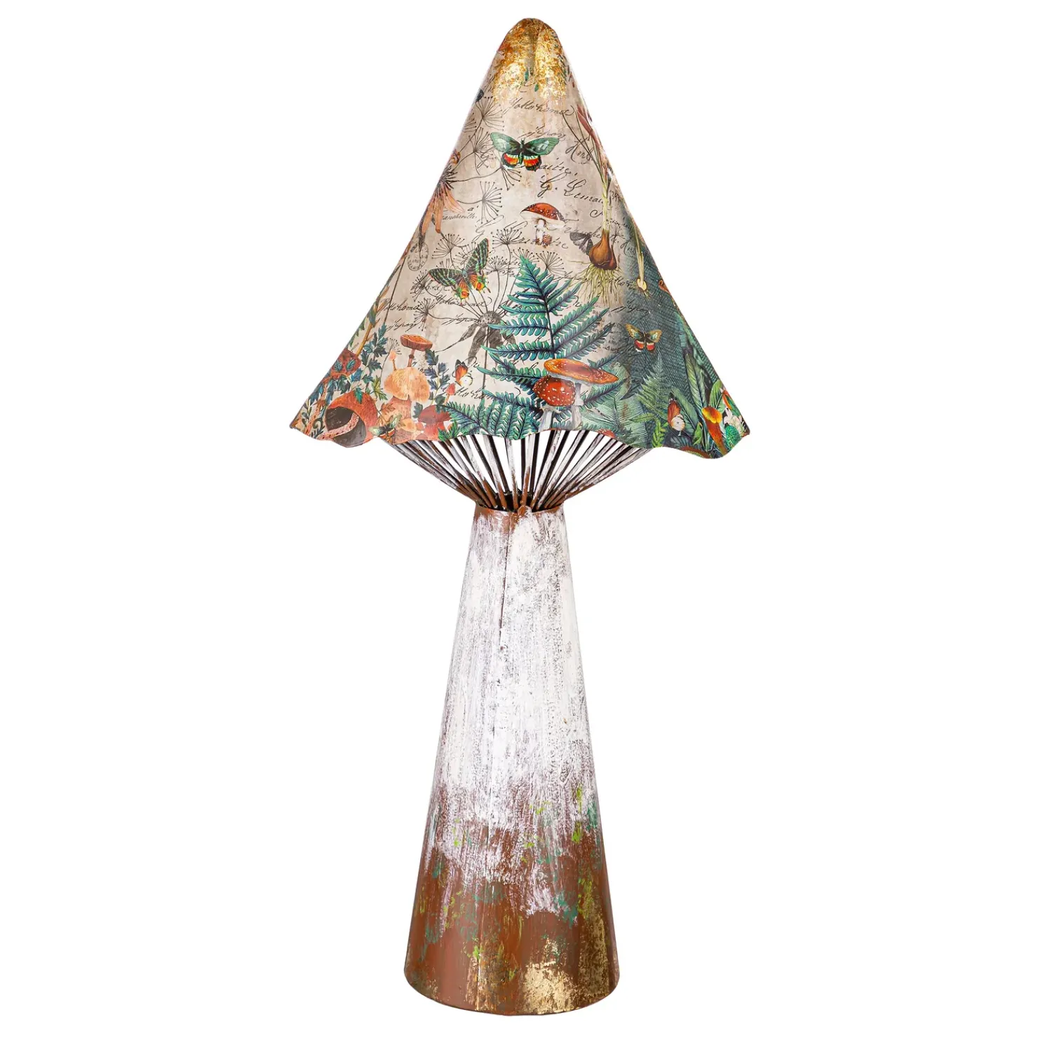 Plow & Hearth Garden Statues>Printed Metal Mushroom Garden Statue