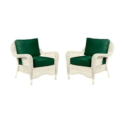 Plow & Hearth Outdoor Seating Sets>Prospect Hill Outdoor Deep Seating Chairs with Cushions, Set of 2