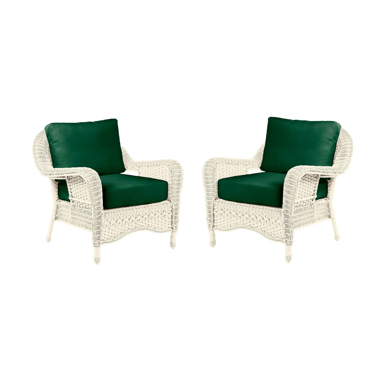 Plow & Hearth Outdoor Seating Sets>Prospect Hill Outdoor Deep Seating Chairs with Cushions, Set of 2