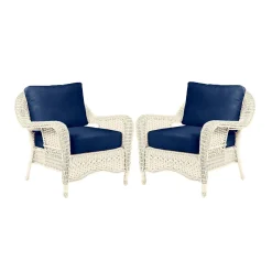 Plow & Hearth Outdoor Seating Sets>Prospect Hill Outdoor Deep Seating Chairs with Cushions, Set of 2
