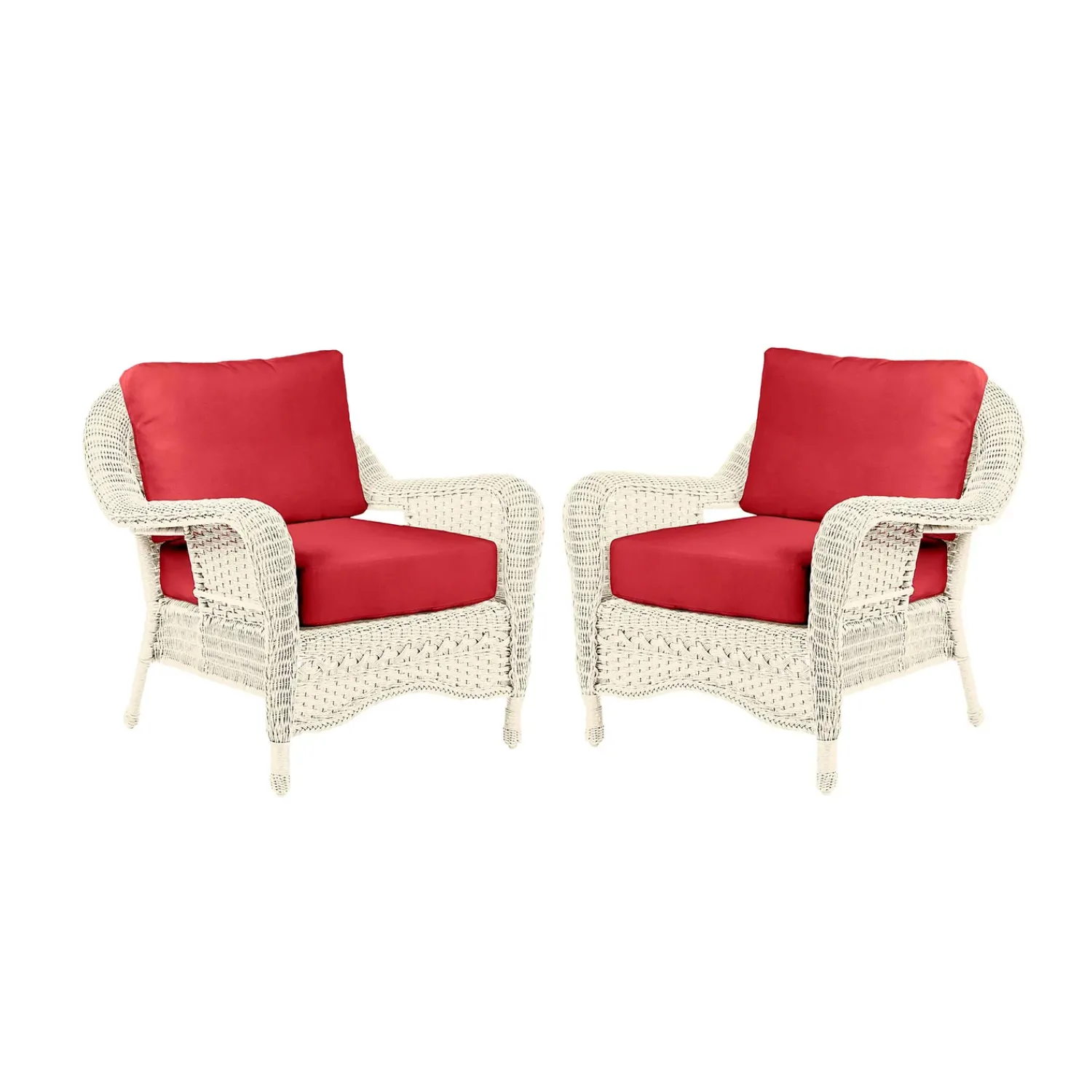 Plow & Hearth Outdoor Seating Sets>Prospect Hill Outdoor Deep Seating Chairs with Cushions, Set of 2