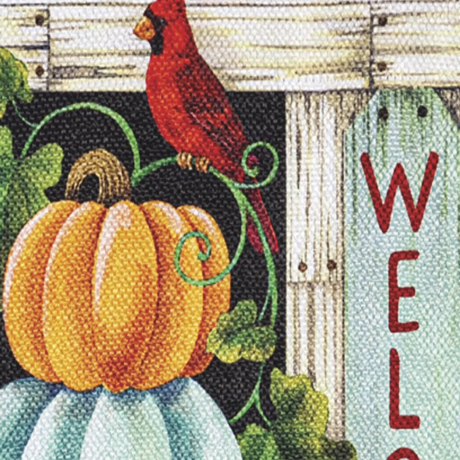 Plow & Hearth Garden Flags>Pumpkin Stack Garden Textured Suede Flag