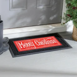 Plow & Hearth Interchangeable Mats>Quaint Merry Christmas Sassafras Switch Mat