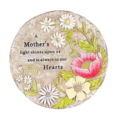 Plow & Hearth Memorial & Garden Plaques|Decorative Accents>10" D Memorial Stepping Stone, A Mother's Light