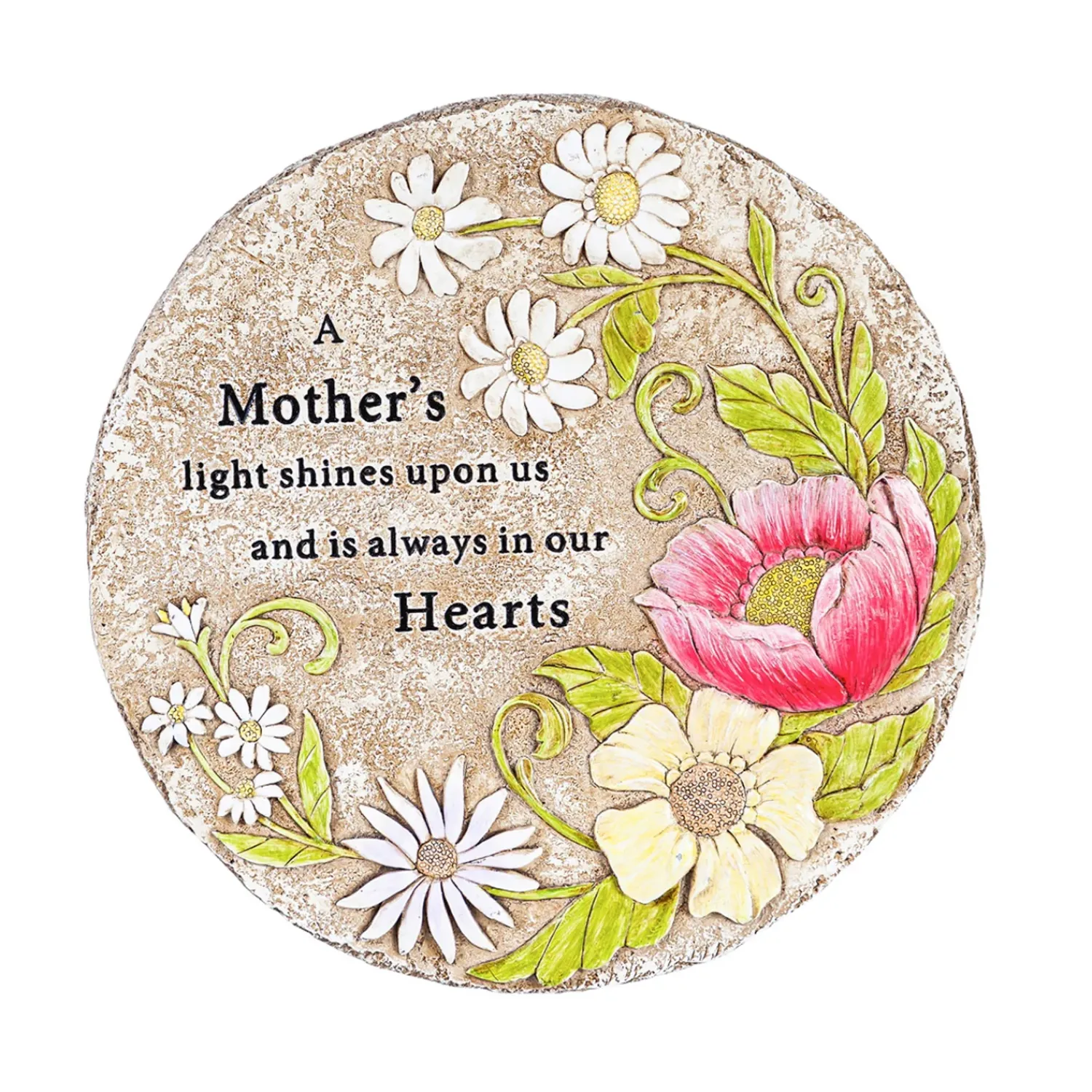 Plow & Hearth Memorial & Garden Plaques|Decorative Accents>10" D Memorial Stepping Stone, A Mother's Light