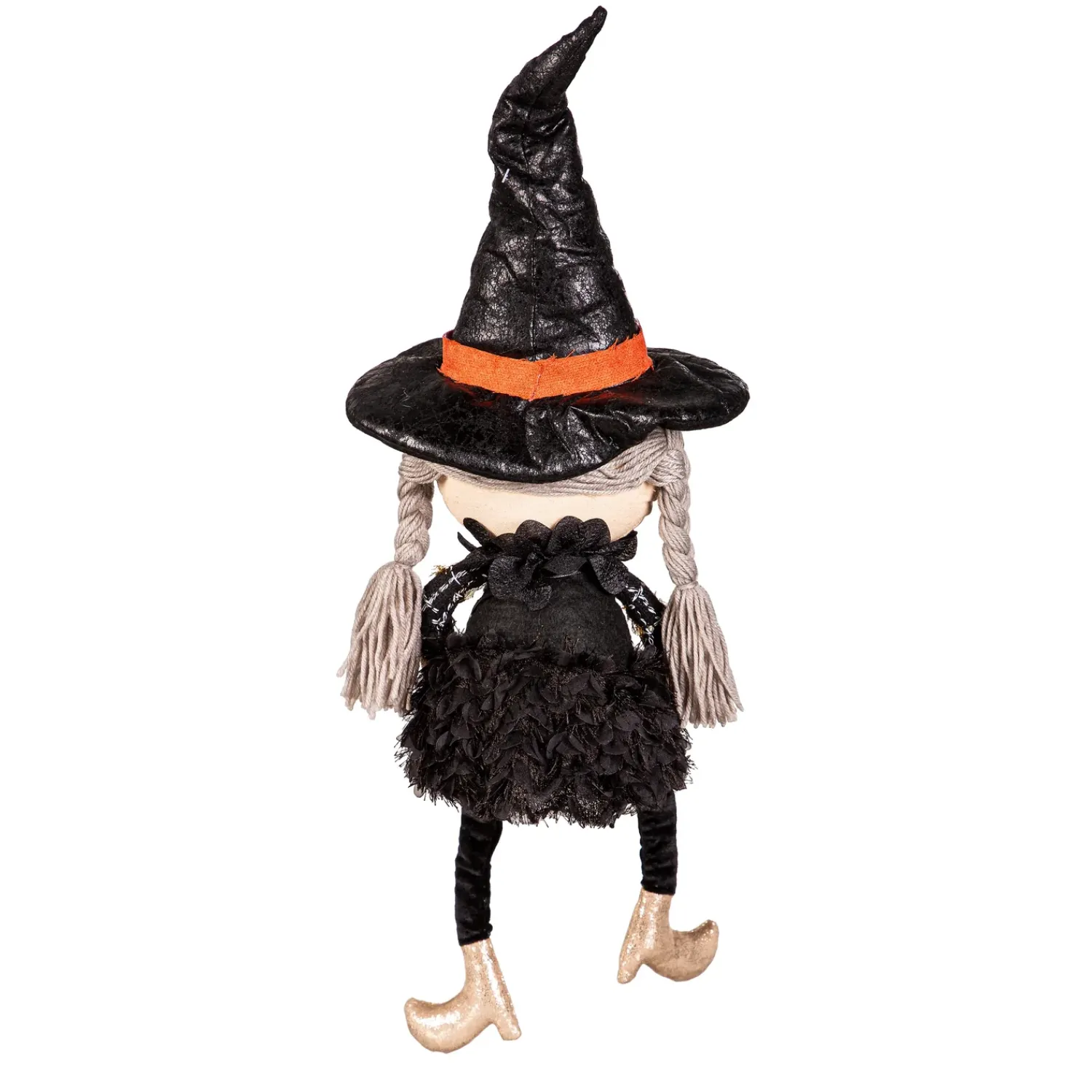 Plow & Hearth Decorative Accents>30" Fabric Sitting Witch Table Décor