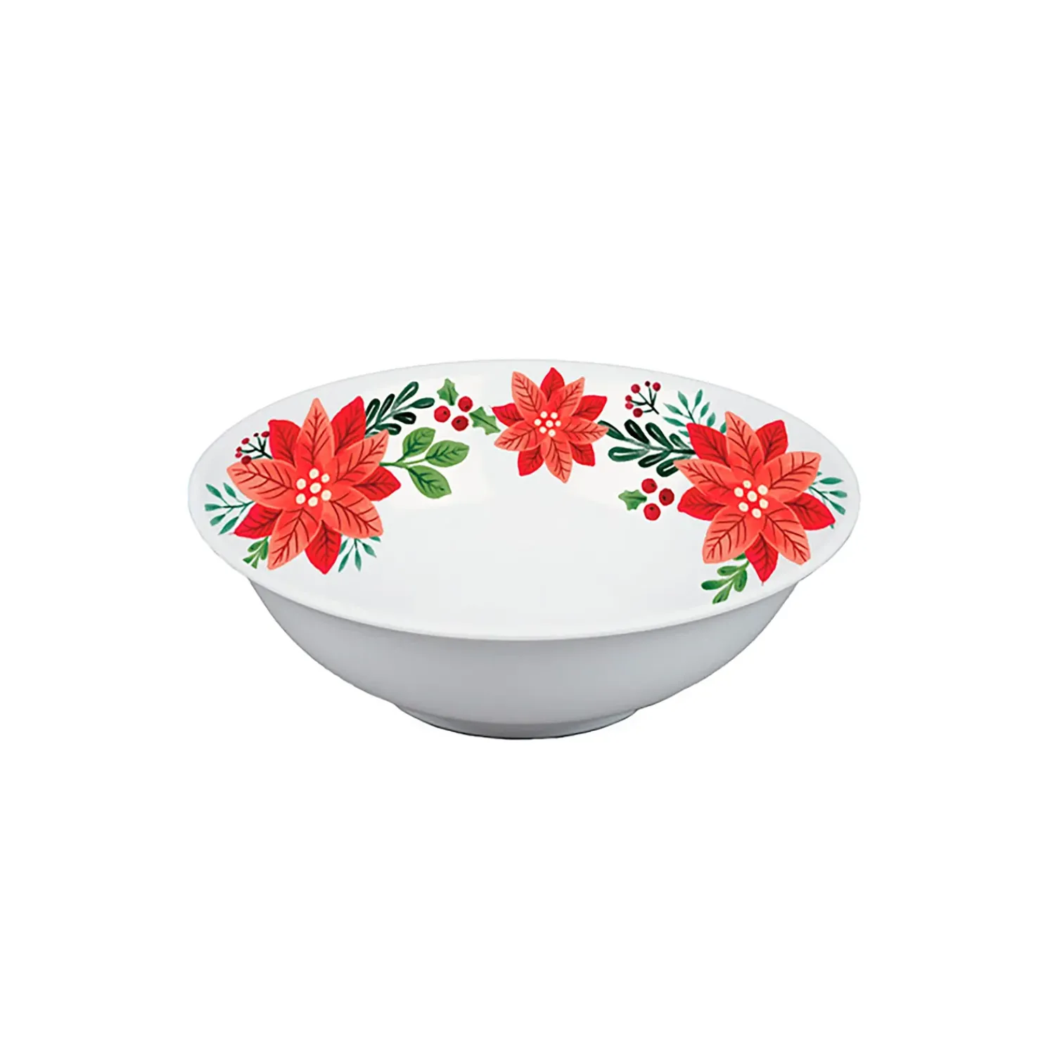 Plow & Hearth Plates & Platters>7.5" Melamine Bowl, Holiday Greenhouse