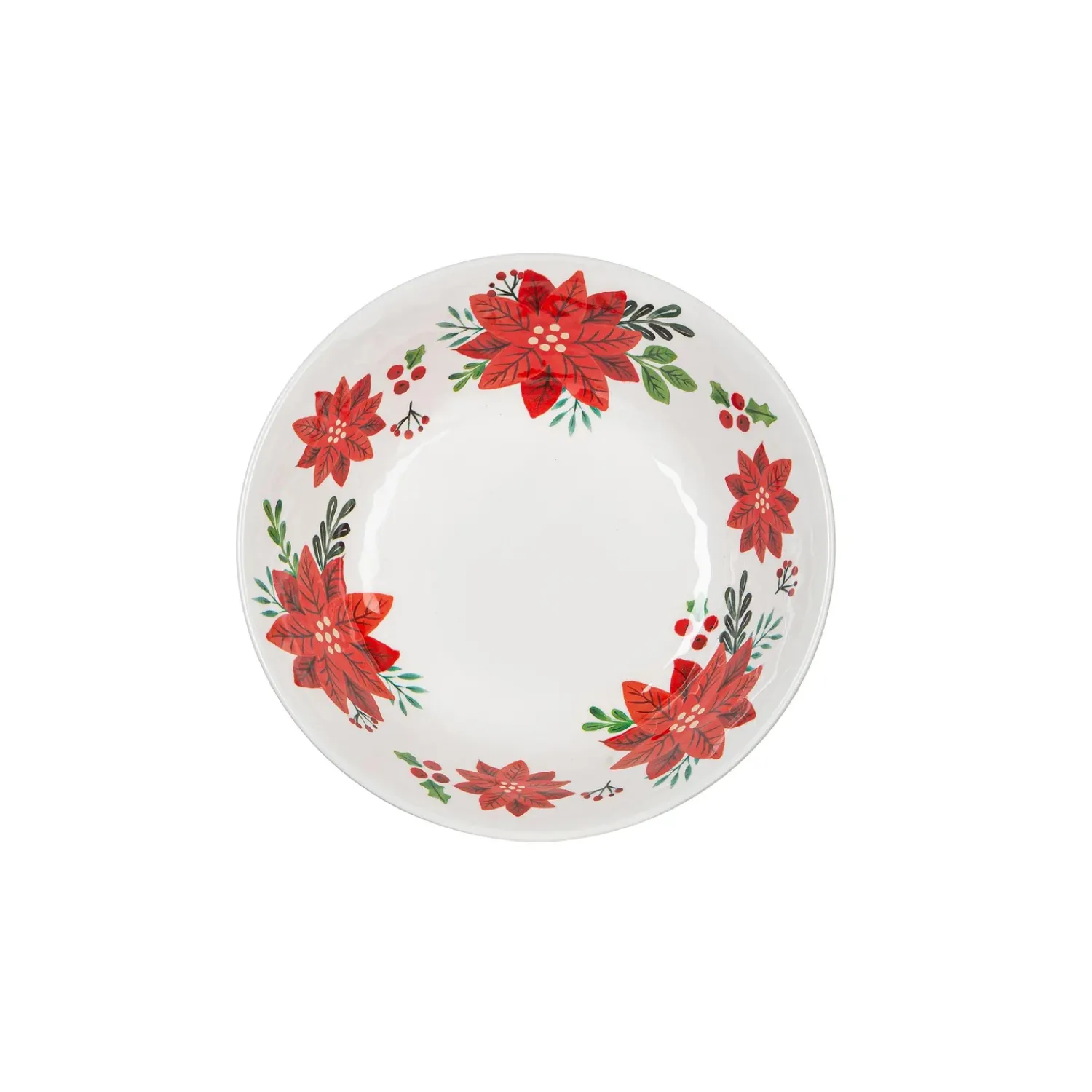 Plow & Hearth Plates & Platters>7.5" Melamine Bowl, Holiday Greenhouse