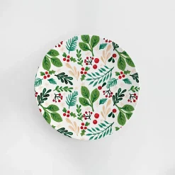 Plow & Hearth Plates & Platters>11" Melamine Dinner Plate, Holiday Greenhouse