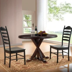 Plow & Hearth Accent Tables>48" Round Trestle Dining Table