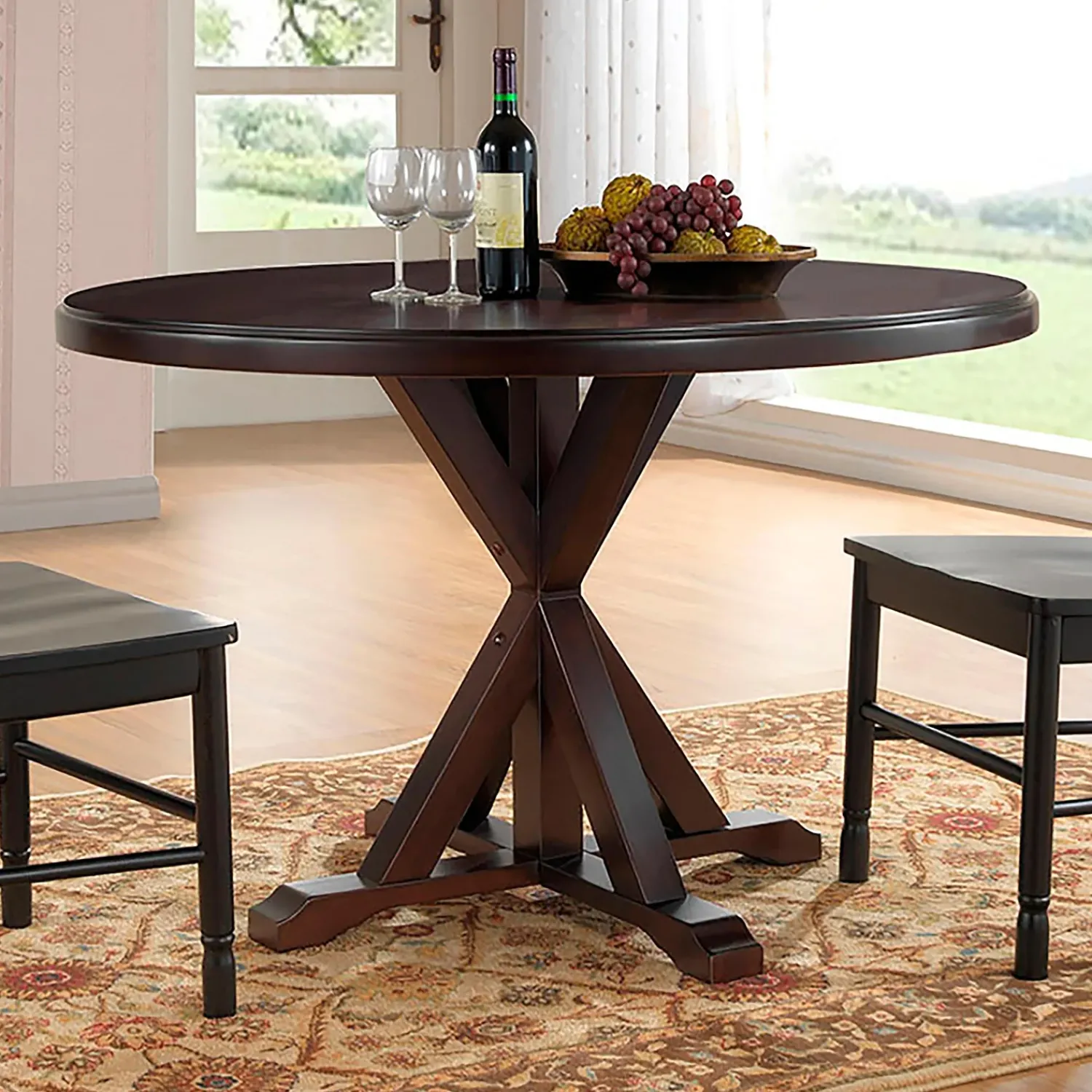Plow & Hearth Accent Tables>48" Round Trestle Dining Table
