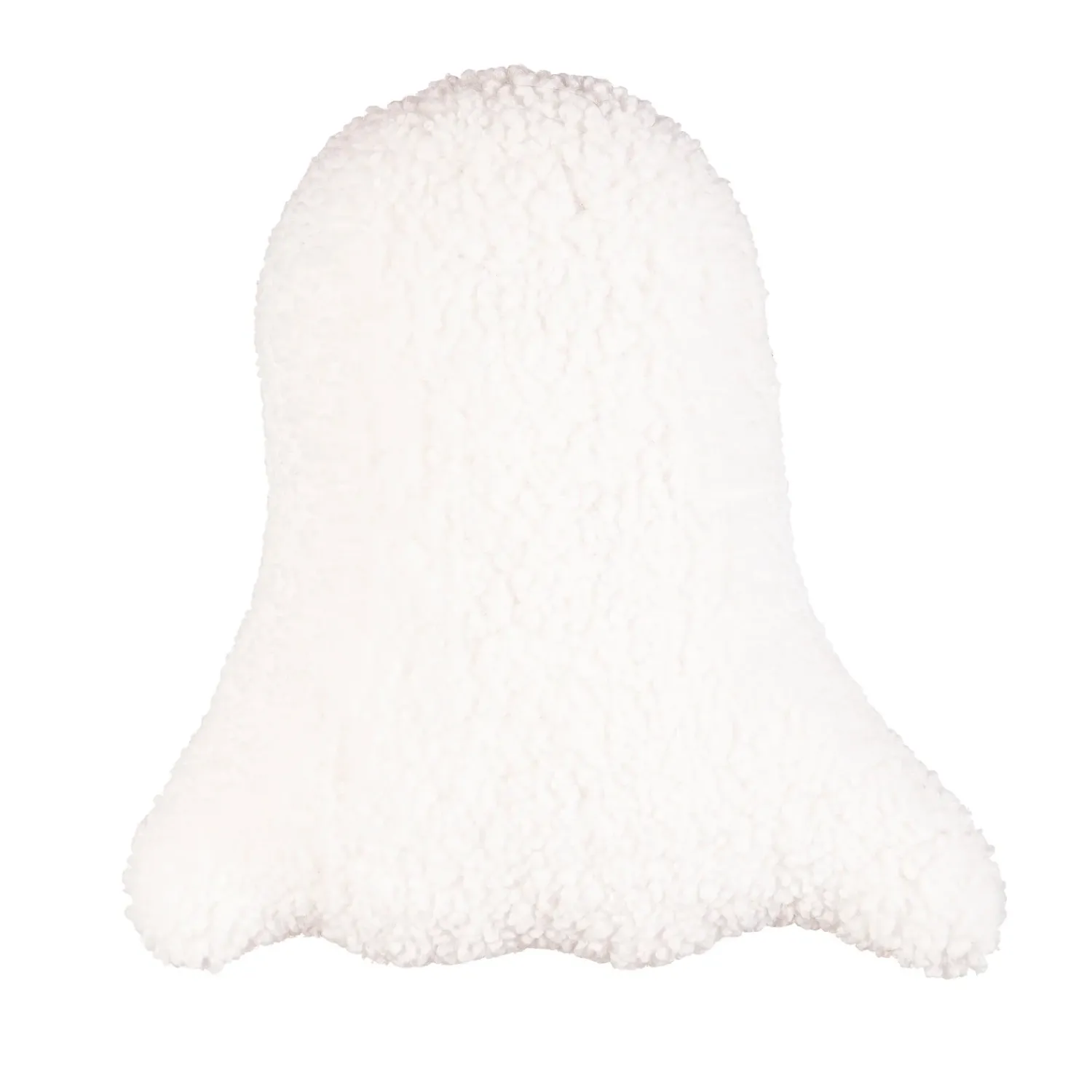 Plow & Hearth Decorative Pillows>13" Shaped Pillow with Embroidering, White Ghost