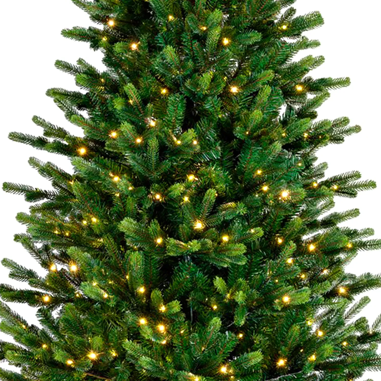 Plow & Hearth Lighted Trees & Garlands>7'3" Sussex Fir Christmas Tree with Warm White and Color-Changing LEDs