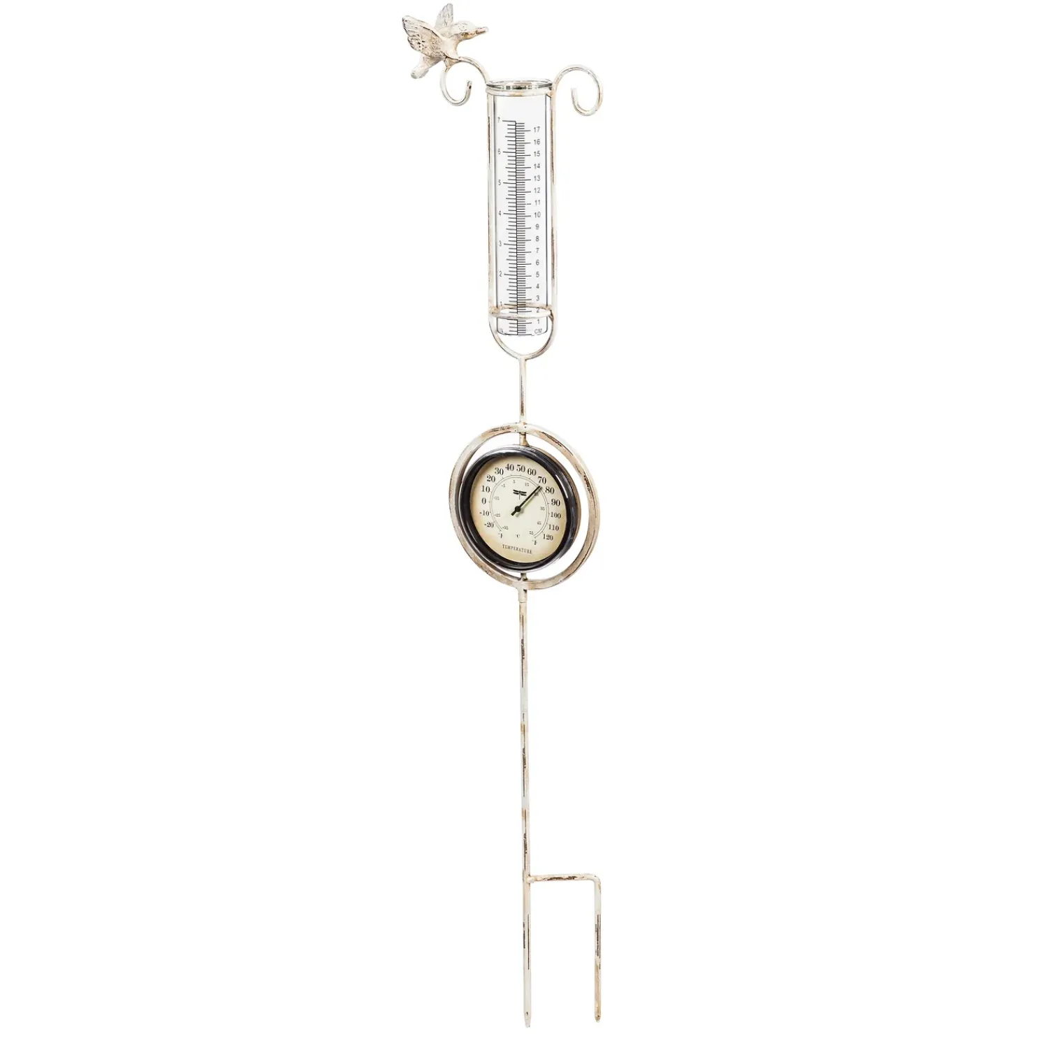 Plow & Hearth Garden Stakes>36" Thermometer and Rain Gauge Stake