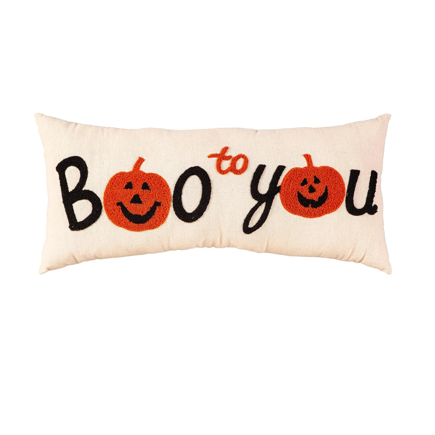 Plow & Hearth Decorative Pillows>25" x 8" Boo to You Lumbar Pillow