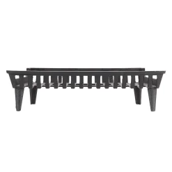 Plow & Hearth Fireplace Grates & Firebacks>27"Flat Bottom Fireplace Grate