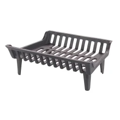 Plow & Hearth Fireplace Grates & Firebacks>20"Flat-Bottom Fireplace Grate