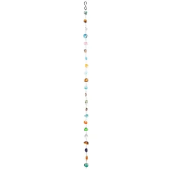 Plow & Hearth Wind Chimes & Mobiles>71"H Multicolor Glass Rain Chain