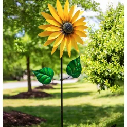 Plow & Hearth Wind Spinners>75"H Sunflower Statement Wind Spinner