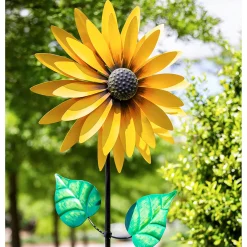 Plow & Hearth Wind Spinners>75"H Sunflower Statement Wind Spinner