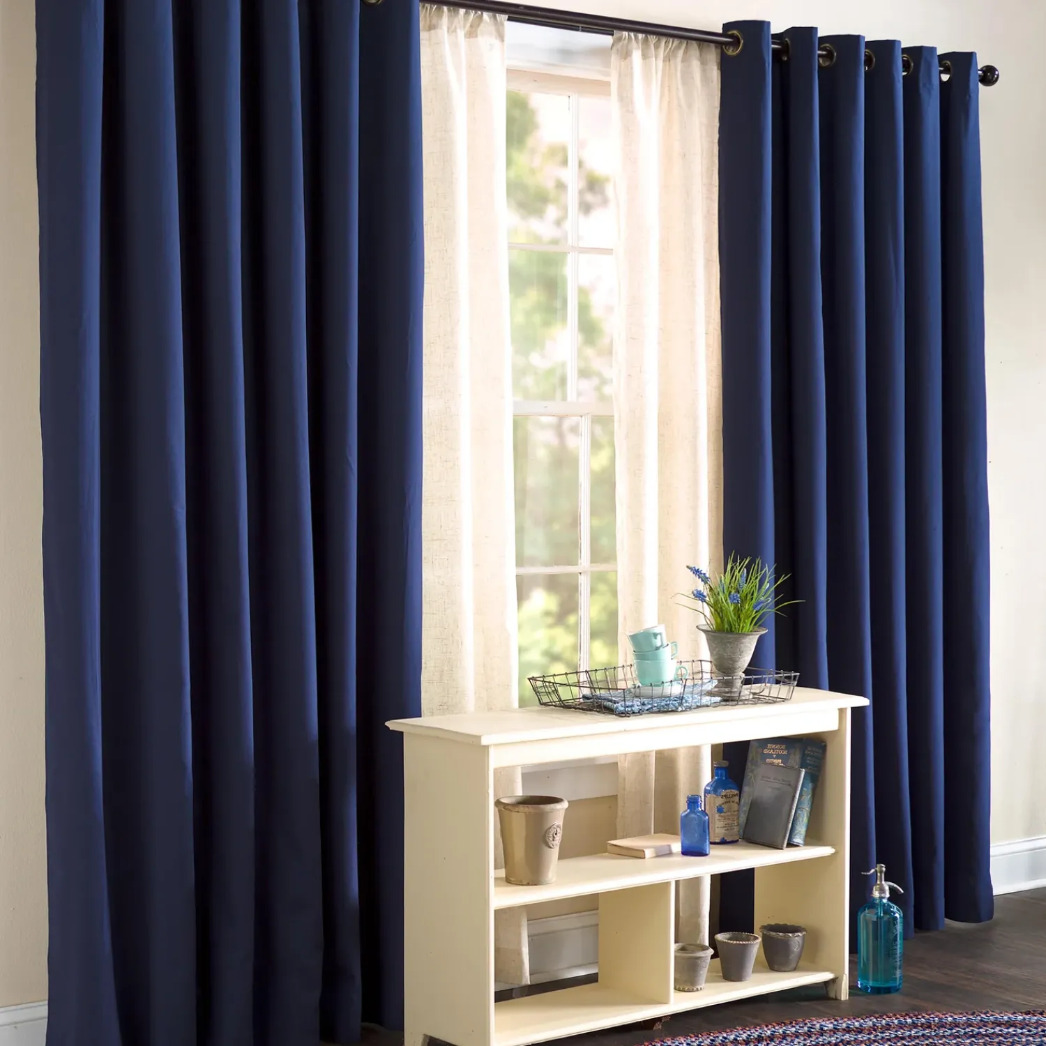 Plow & Hearth Curtain Panels>84"L Double-Width Thermalogic Energy Efficient Insulated Solid Grommet-Top Curtain Pair