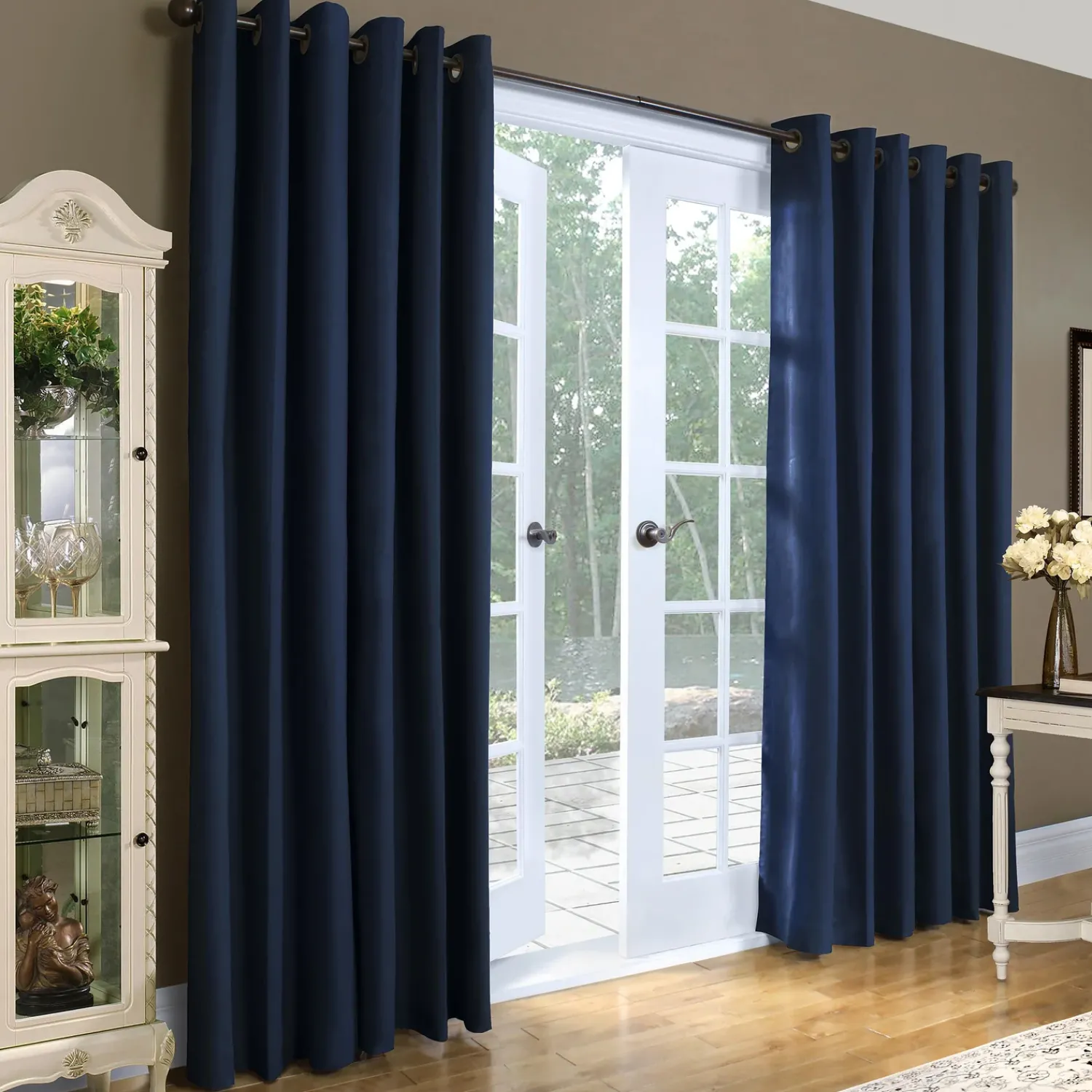 Plow & Hearth Curtain Panels>84"L Double-Width Thermalogic Energy Efficient Insulated Solid Grommet-Top Curtain Pair