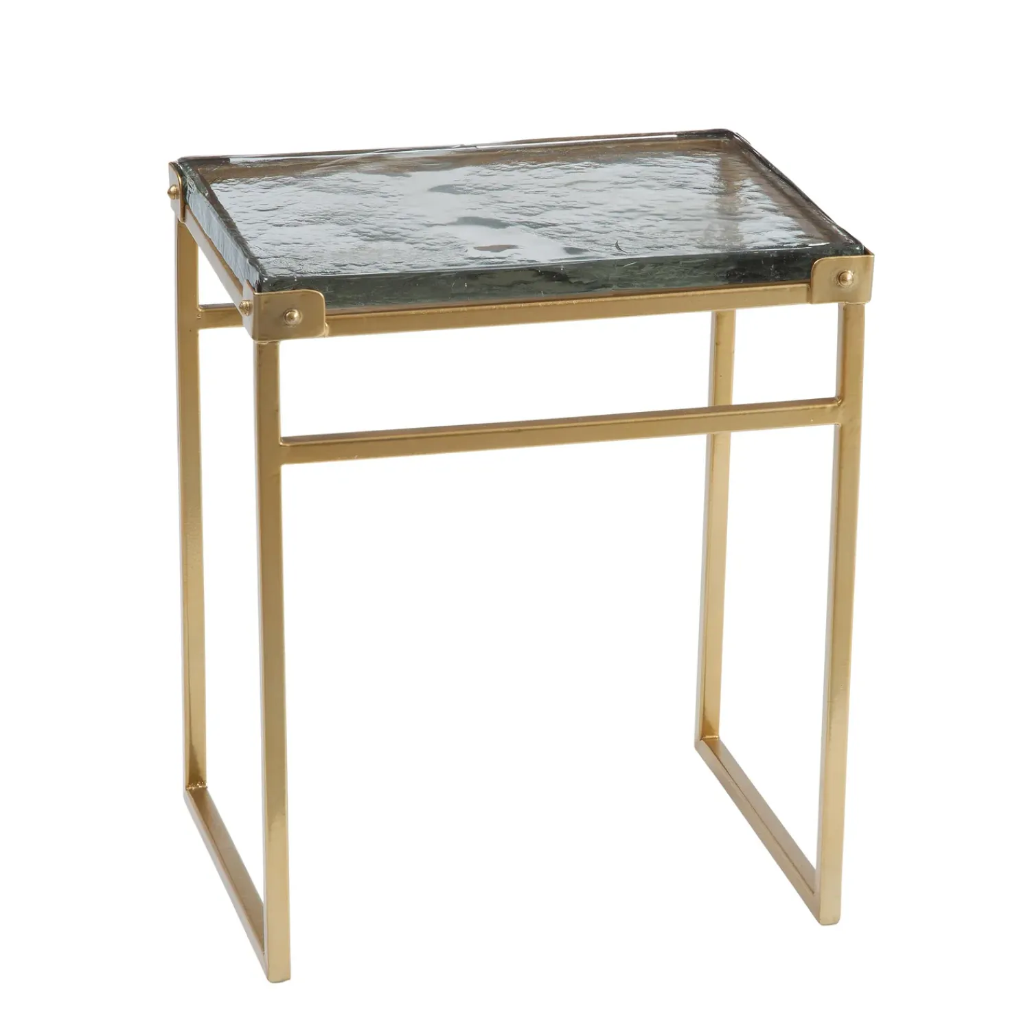 Plow & Hearth Accent Tables>Rachel Cast Glass Accent Table