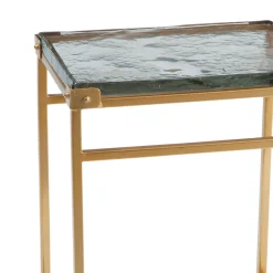 Plow & Hearth Accent Tables>Rachel Cast Glass Accent Table