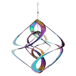Plow & Hearth Wind Chimes & Mobiles>Rainbow Double Wind Spiral Spinner