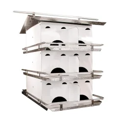 Plow & Hearth Birdhouses>Ready-to-Assemble 12-Room Purple Martin Birdhouse and Pole Set