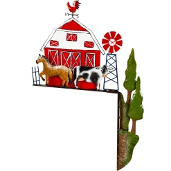 Plow & Hearth Decorative Accents|Wreaths>Reclaimed Metal Barnyard Door Crawler