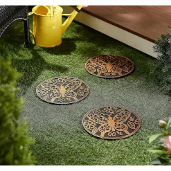 Plow & Hearth Pathways & Stepping Stones>Recycled Rubber Stepping Stones, Set of 3