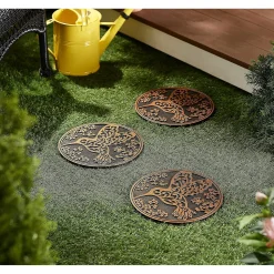 Plow & Hearth Pathways & Stepping Stones>Recycled Rubber Stepping Stones, Set of 3