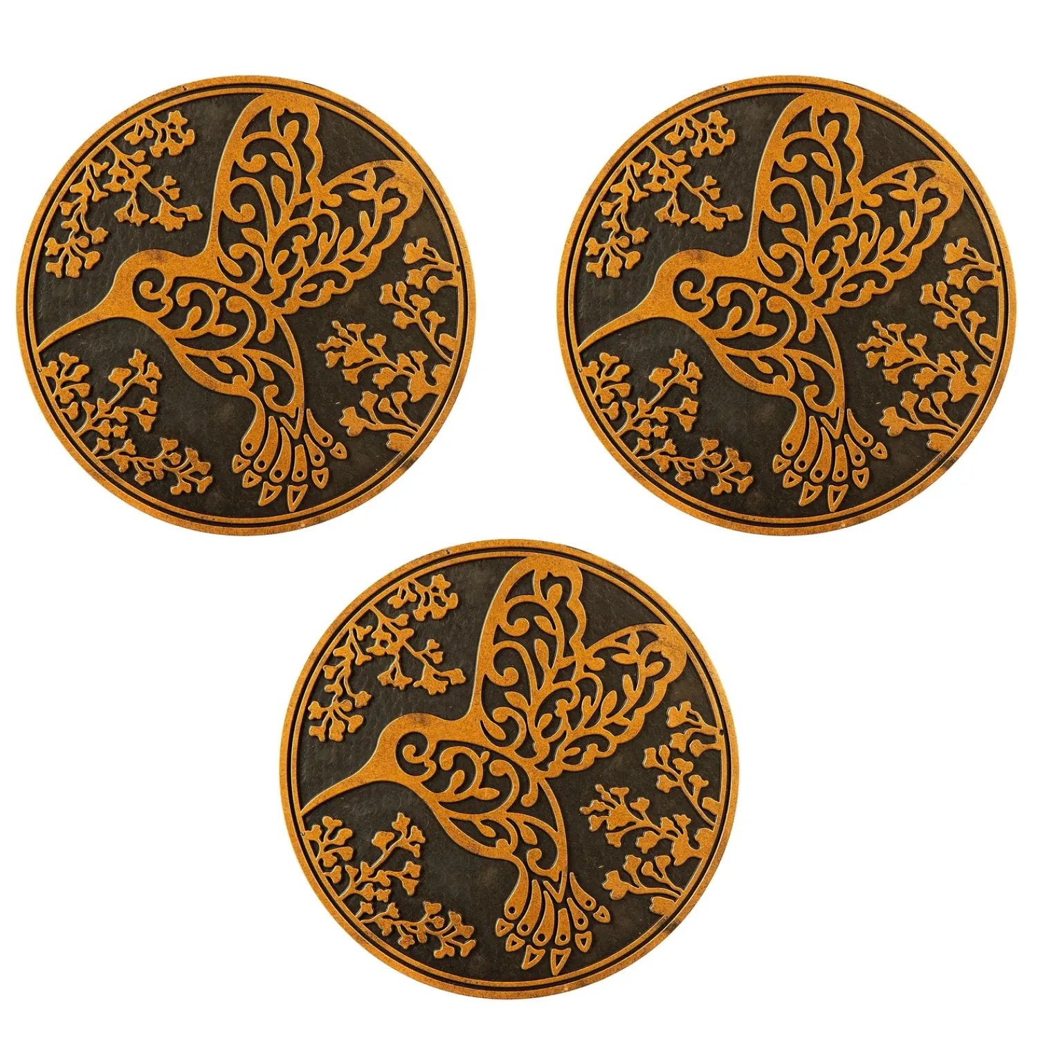 Plow & Hearth Pathways & Stepping Stones>Recycled Rubber Stepping Stones, Set of 3