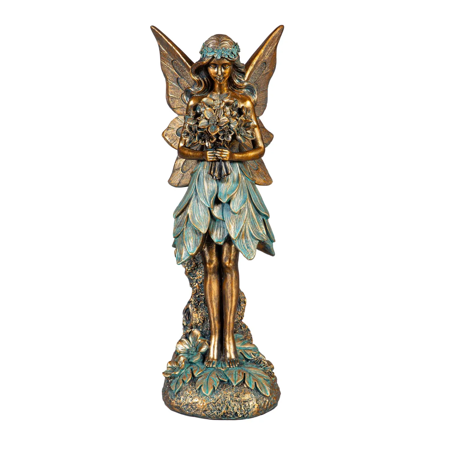 Plow & Hearth Garden Statues>Resin Brilliant Fairy Statue, 14"H