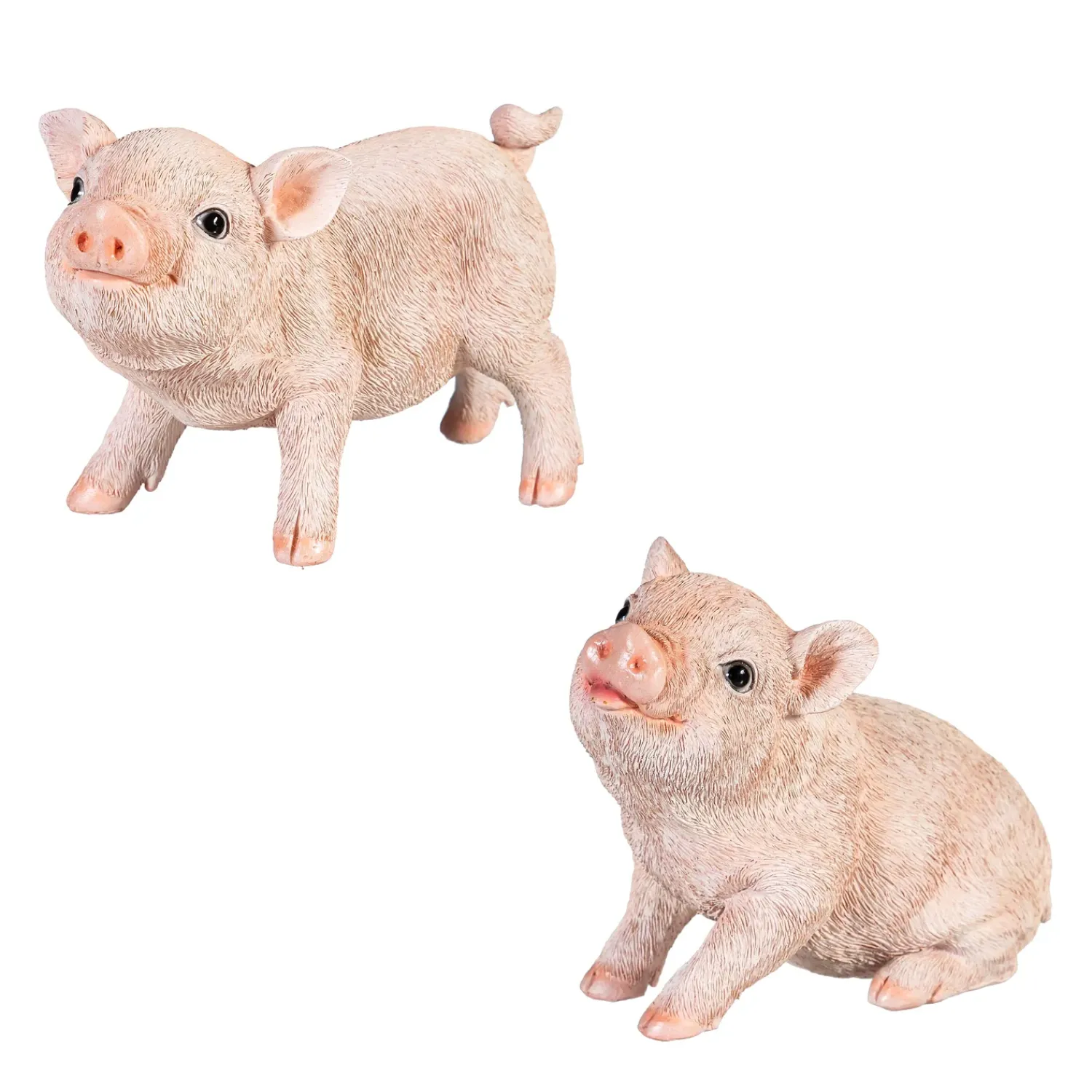 Plow & Hearth Garden Statues>Resin Happy Pig Statue, 5"H