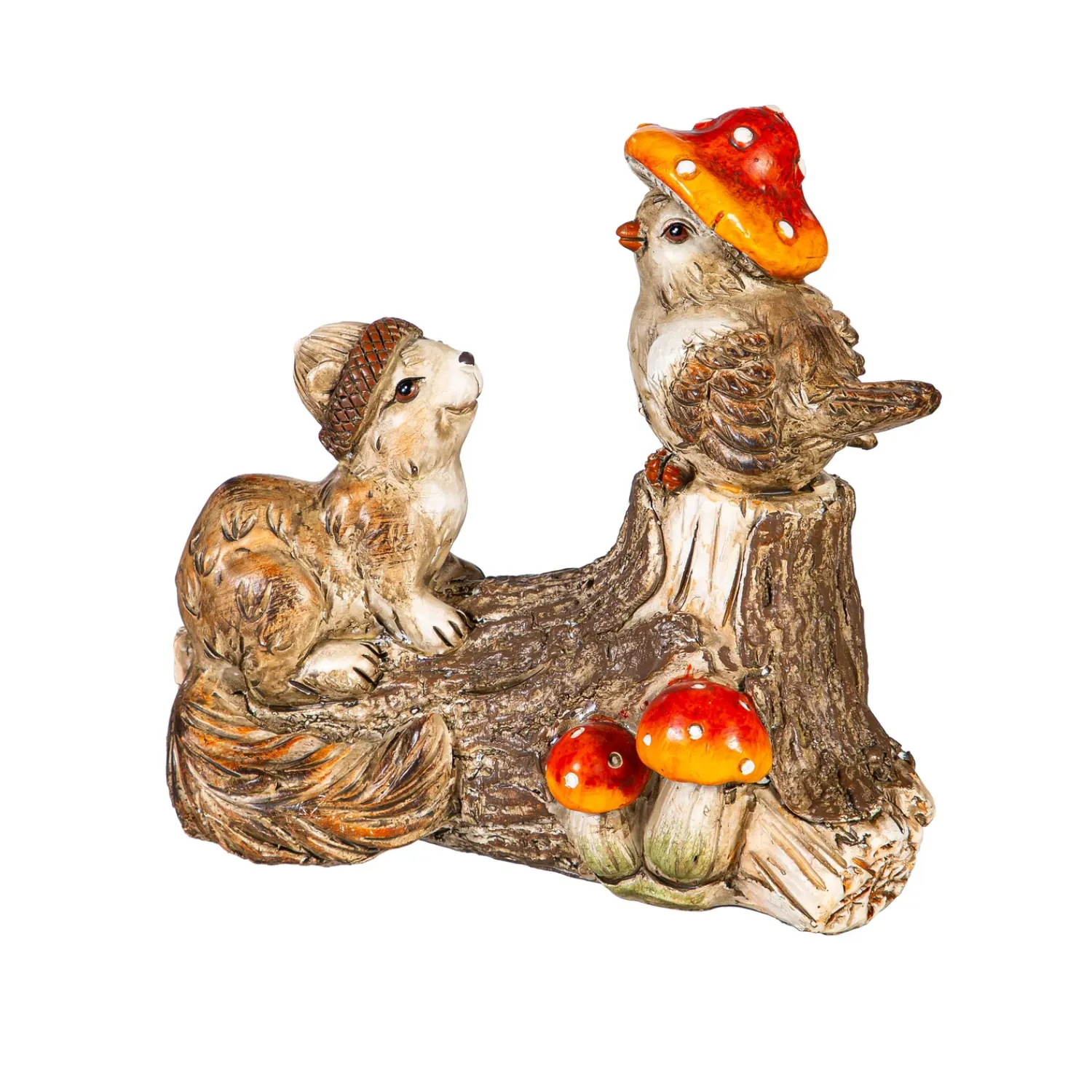 Plow & Hearth Garden Statues>Resin Mushroom Animals Statue, 5"H