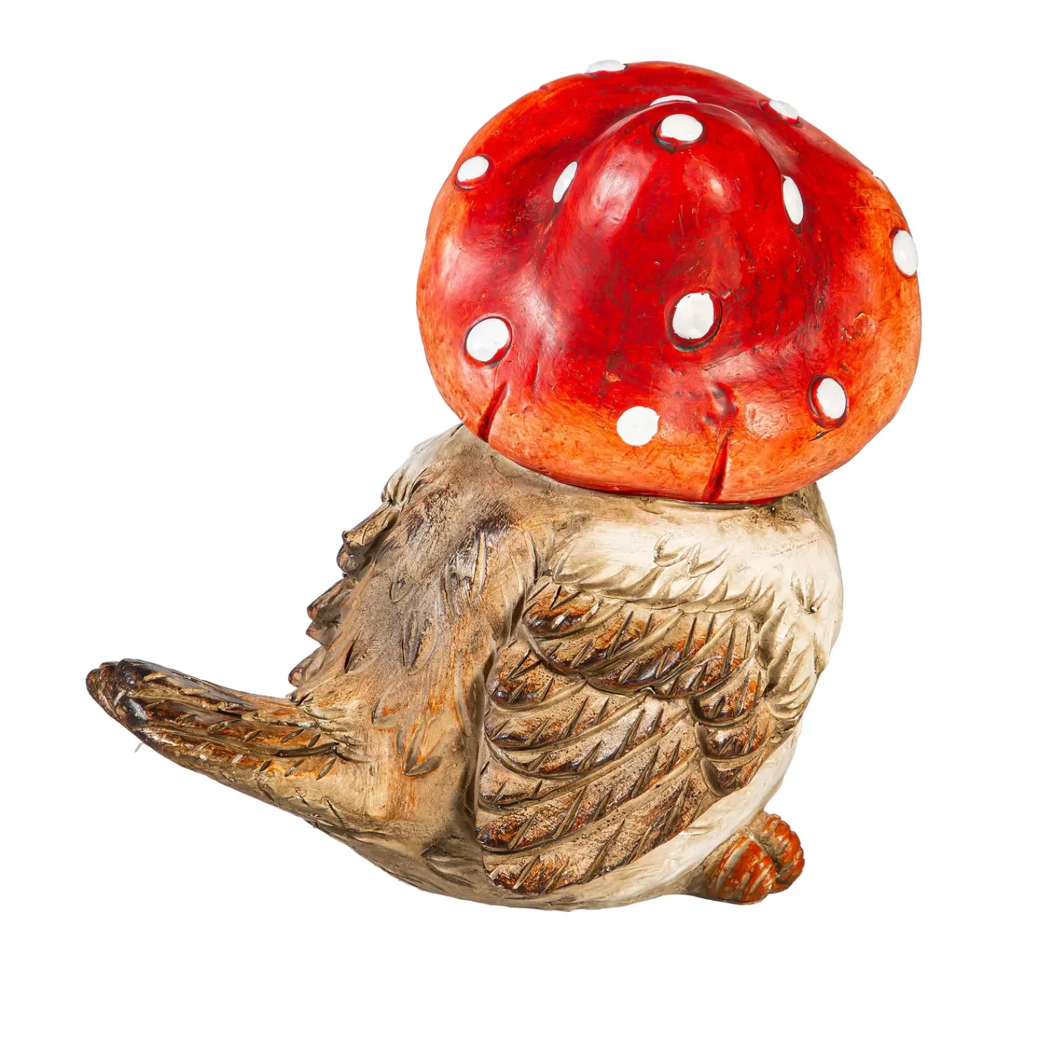 Plow & Hearth Garden Statues>Resin Mushroom Birds Statue Set, 7"H