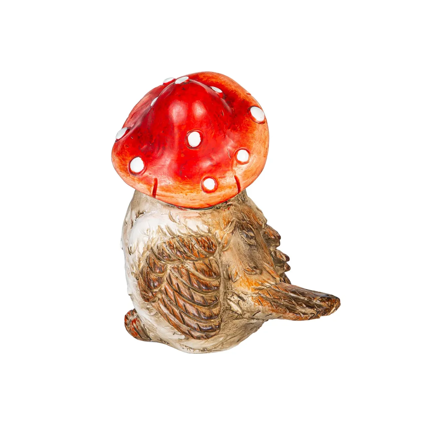 Plow & Hearth Garden Statues>Resin Mushroom Birds Statue Set, 7"H