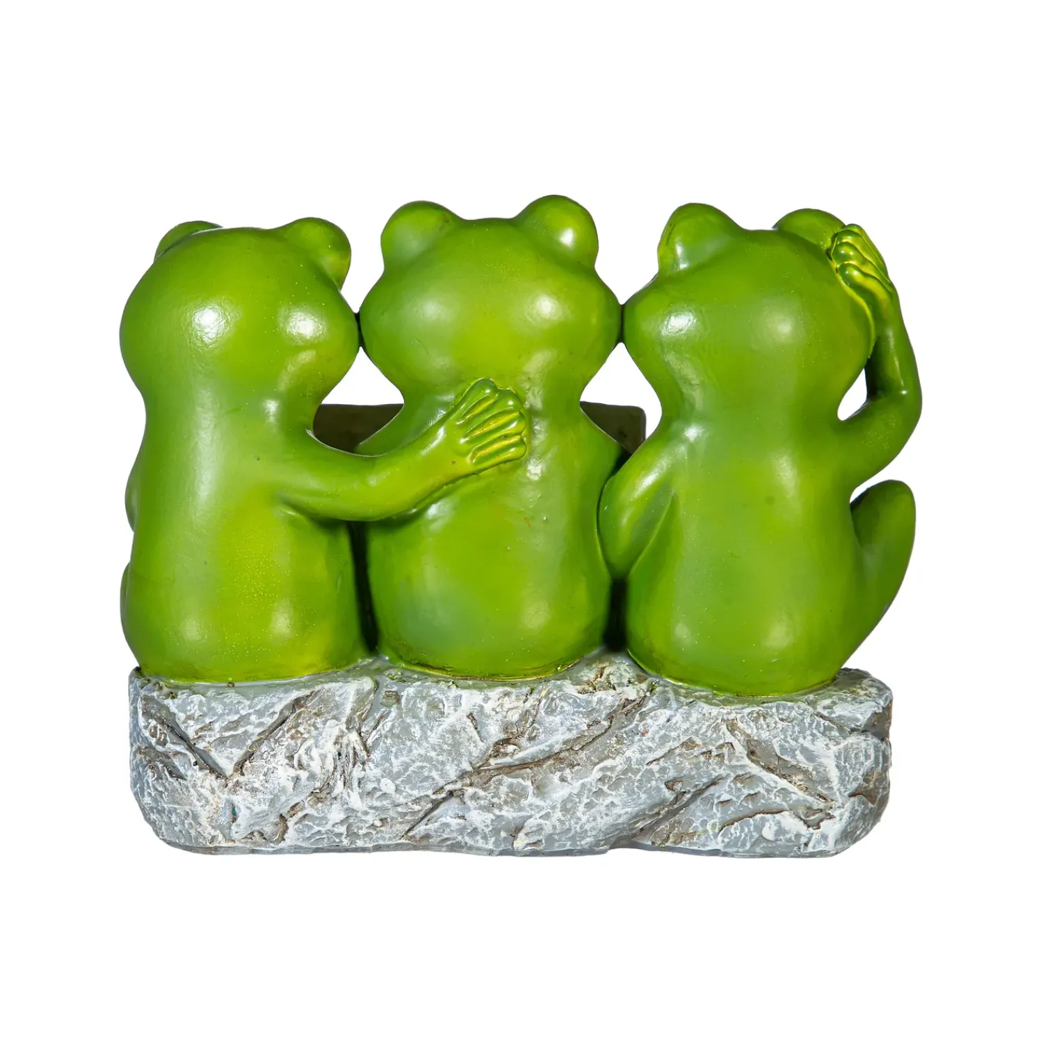 Plow & Hearth Garden Statues>Resin Reading Frog Family Statue, 4"H