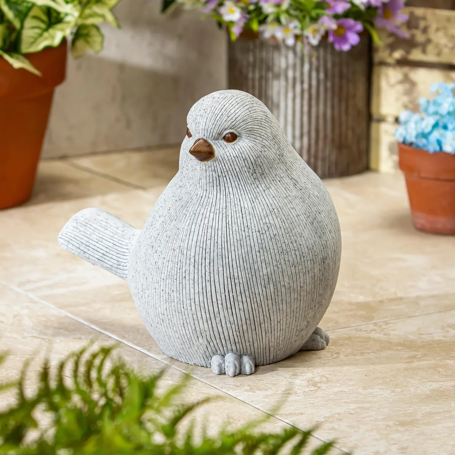 Plow & Hearth Garden Statues>Resin Stone Like Bird Statue, 11"H