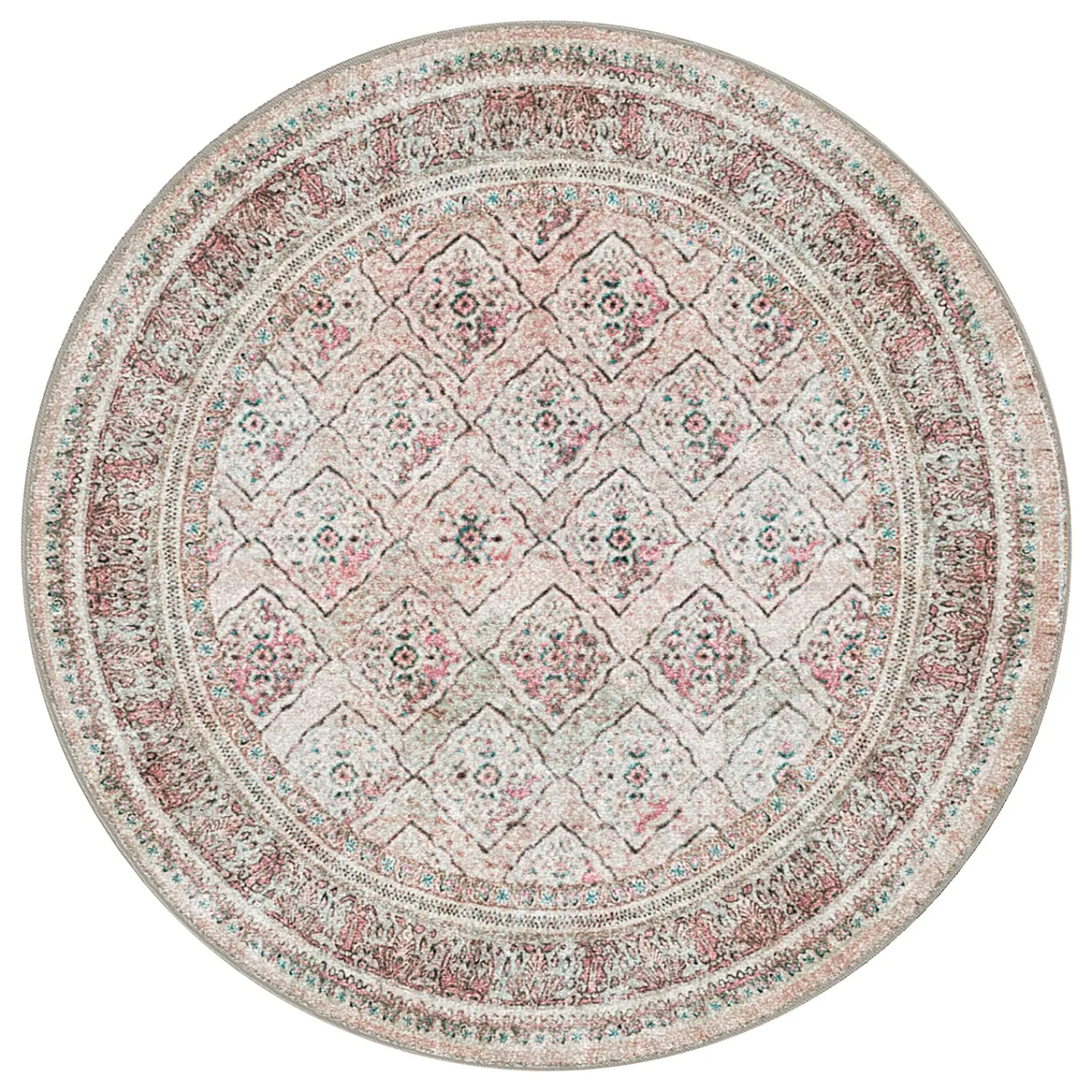 Plow & Hearth Area Rugs>Rosalind EnduraStran® Rug, 7'7" Round Vintage