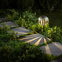 Plow & Hearth Garden Stakes|Solar Accents>Round Solar Stake