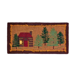 Plow & Hearth Hearth Rugs|Hearth Rugs>Rustic Cabin Hand-Hooked Wool Rug
