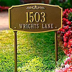 Plow & Hearth Garden Stakes|Address Signs & Wall Plaques>Scarborough Lawn Plaque