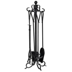 Plow & Hearth Fireplace Tool Sets>Scroll 5 Piece Fireplace Toolset