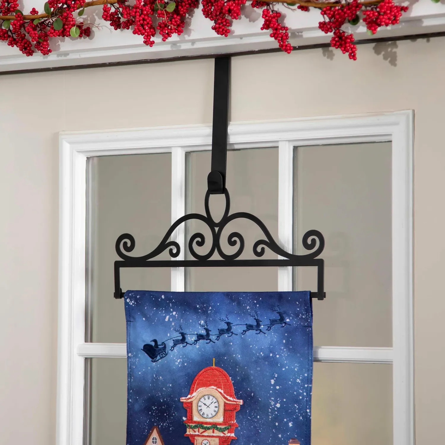 Plow & Hearth Flag Accessories>Scroll Garden Flag Over the Door Hanger