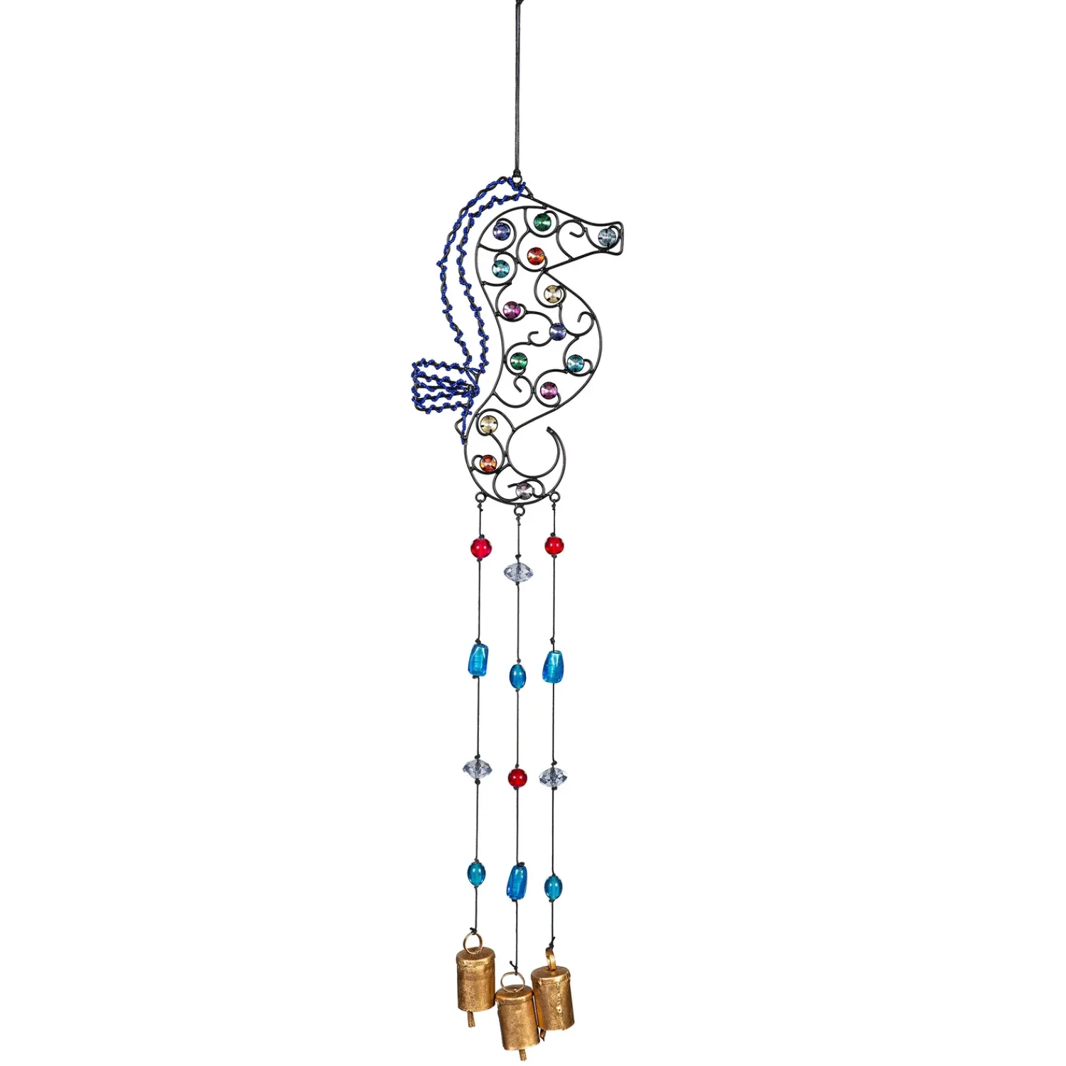 Plow & Hearth Wind Chimes & Mobiles>Seahorse Beaded Wind Chime